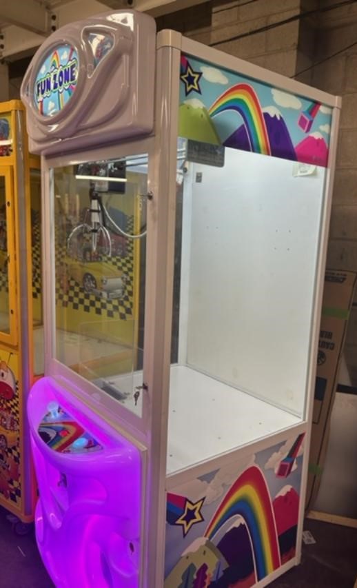 COAST TO COAST 36" FUN ZONE Color Changing Crane Arcade Game for sale